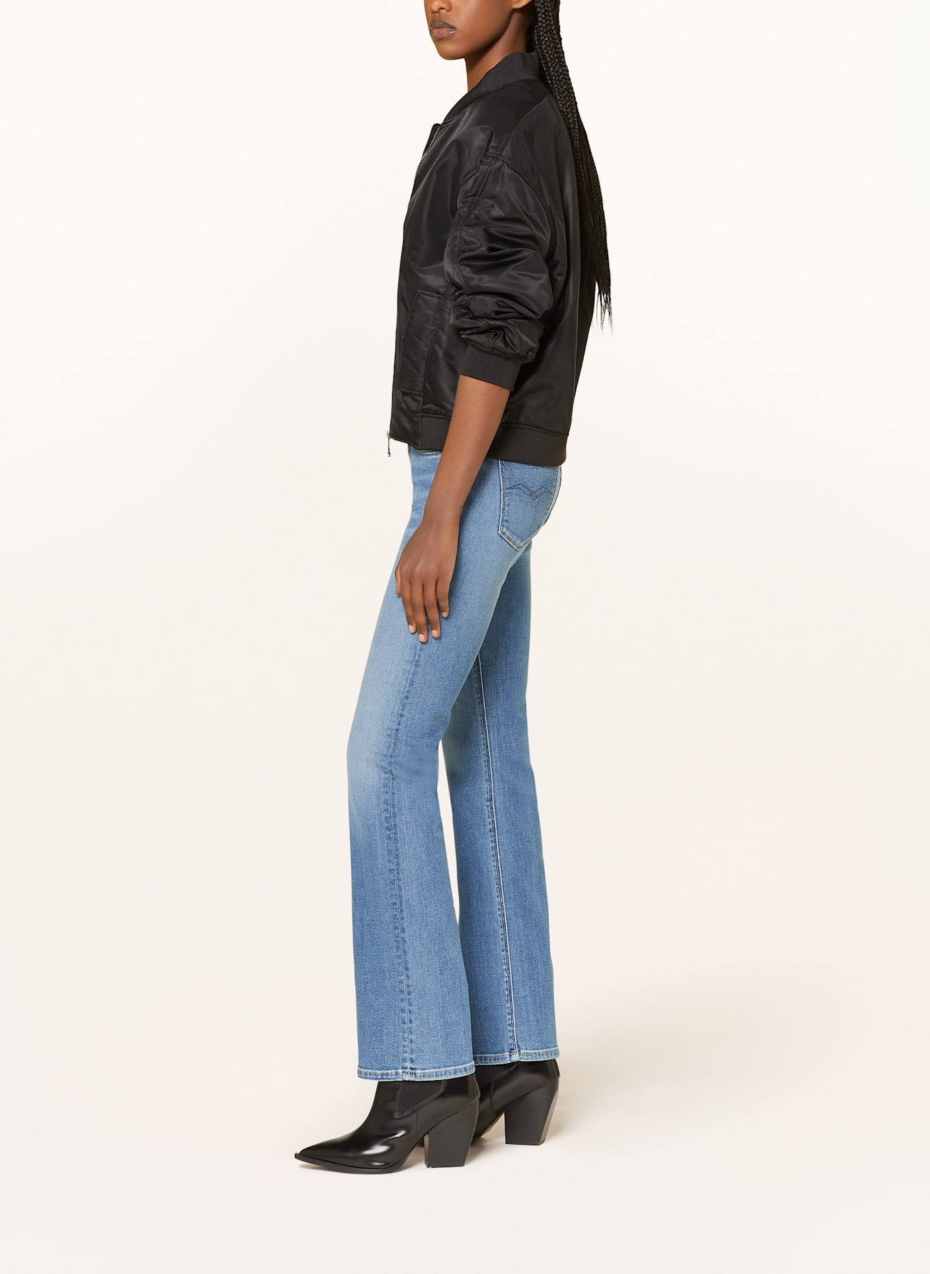 REPLAY Bootcut Jeans NEW LUZ: 009 MEDIUM BLUE