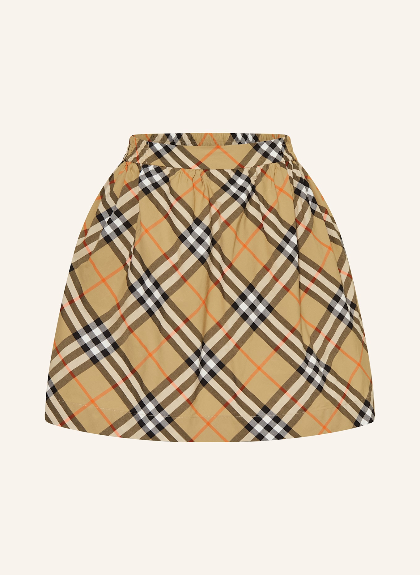 BURBERRY Sukně: BÉŽOVÁ/ ČERNÁ/ ČERVENÁ