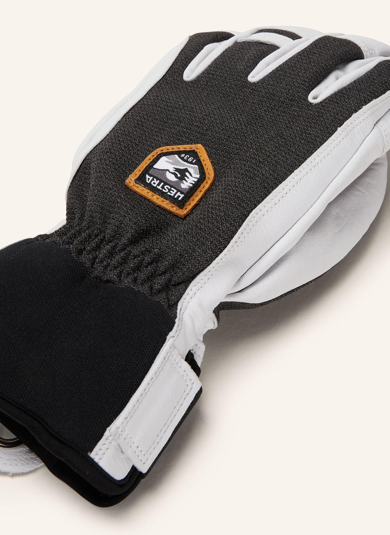 HESTRA Ski gloves PATROL: BLACK / LIGHT GRAY
