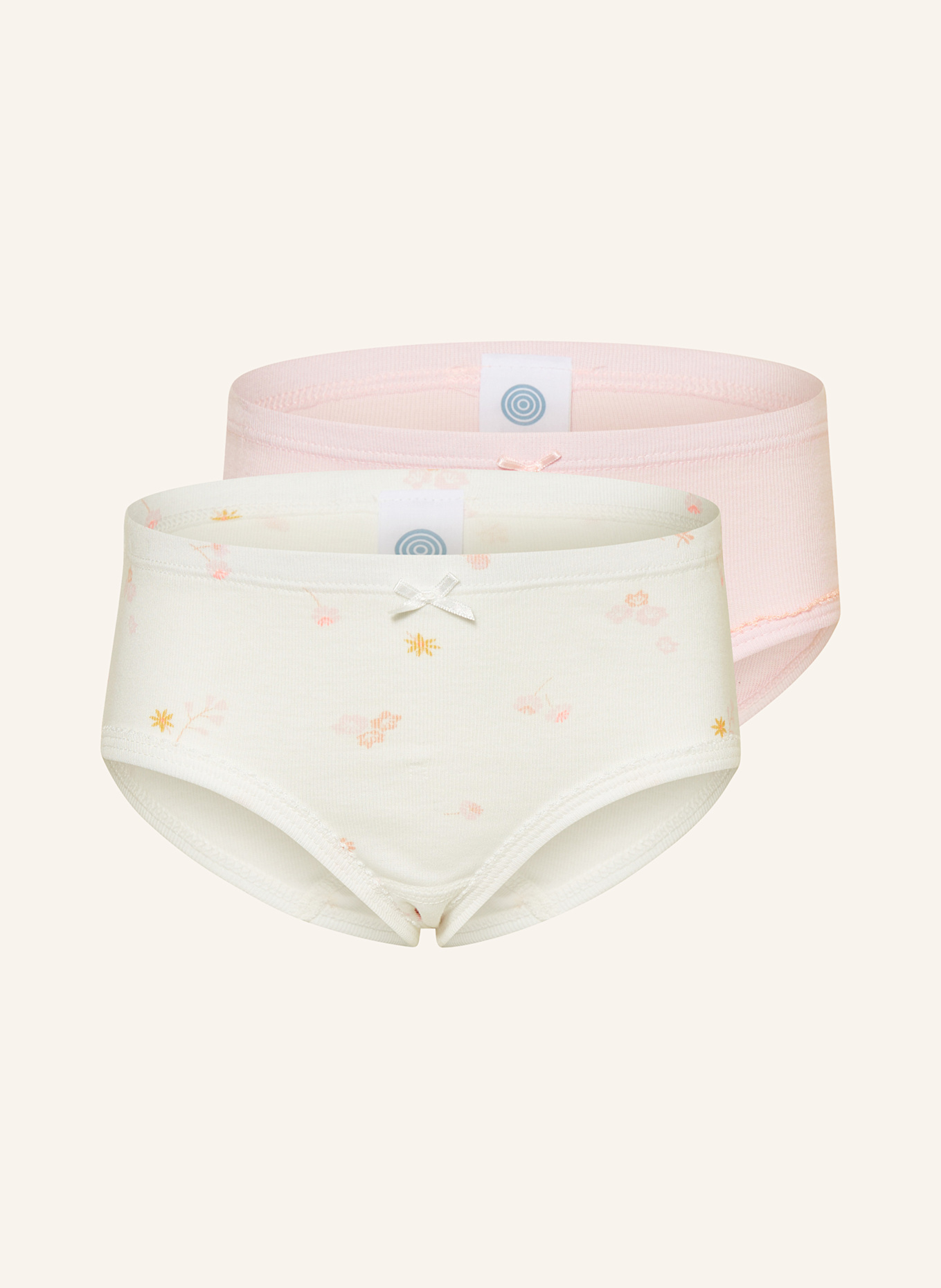 Sanetta 2er-Pack Slips: ROSA / WEISS