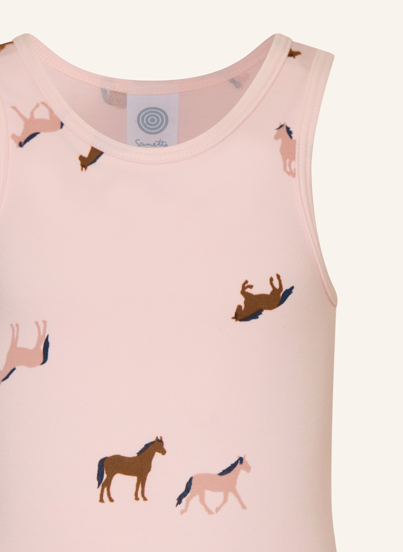 Sanetta 2er-Pack Tops: ROSA / ROSÉ / BRAUN