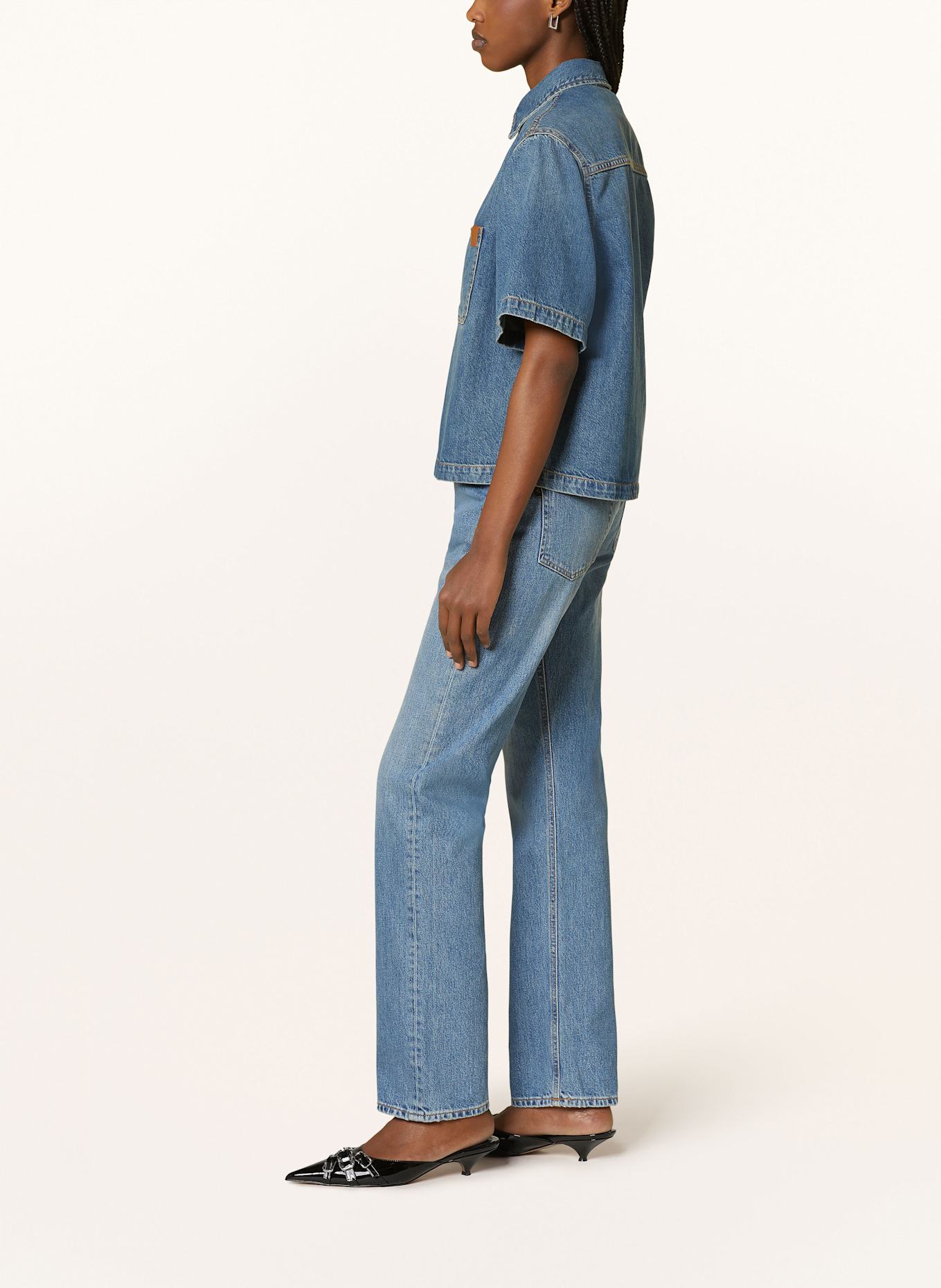 HAIKURE Straight jeans CLEO, Color: Versace Jeans Couture Court 88 low-top sneakers Nero (Image 4)