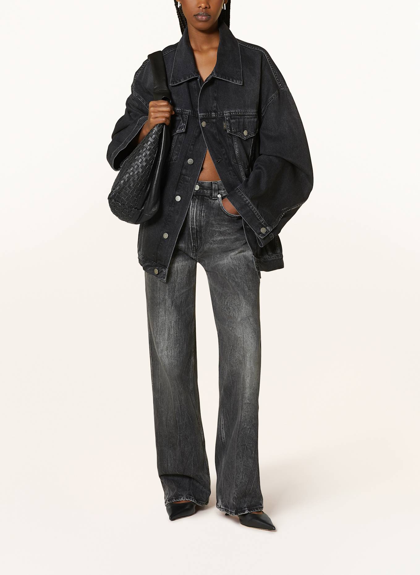 HAIKURE Straight Jeans WINONA: L.790 SPIDER BLACK