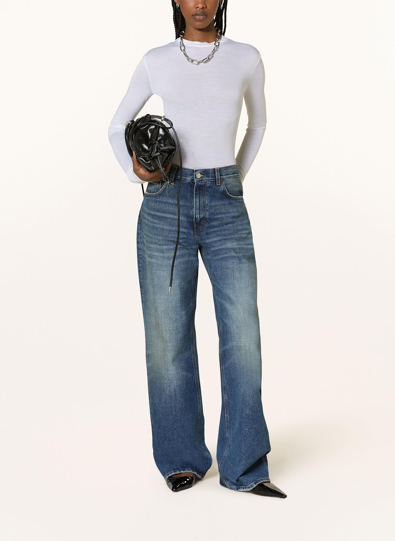 HAIKURE Straight Jeans KOREA: L0721 MID BLUE