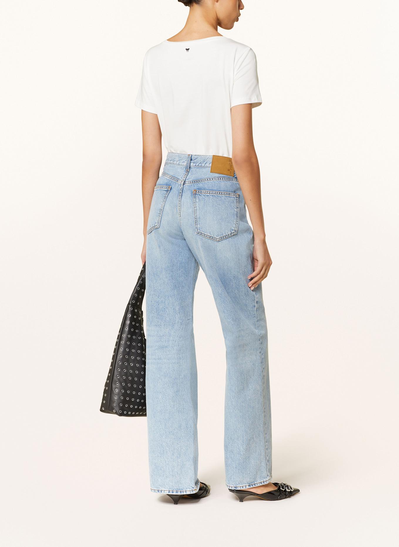 HAIKURE Straight Jeans KOREA: L0877 BLUE AQUA