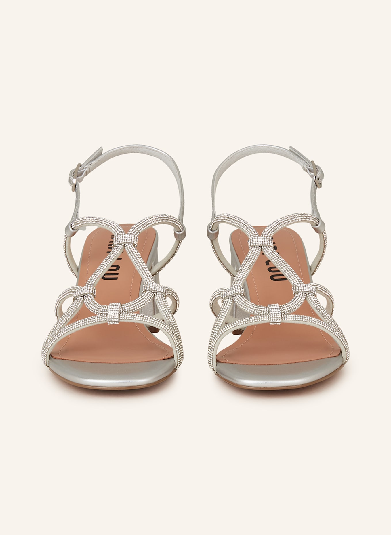 BIBI LOU Sandaletten TACON mit Schmucksteinen: SILBER