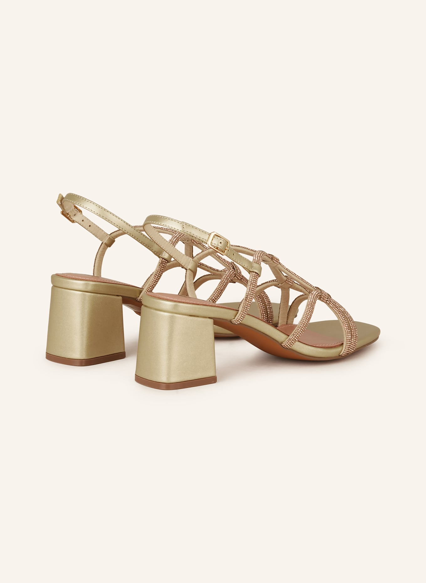 BIBI LOU Sandaletten TACON mit Schmucksteinen: GOLD