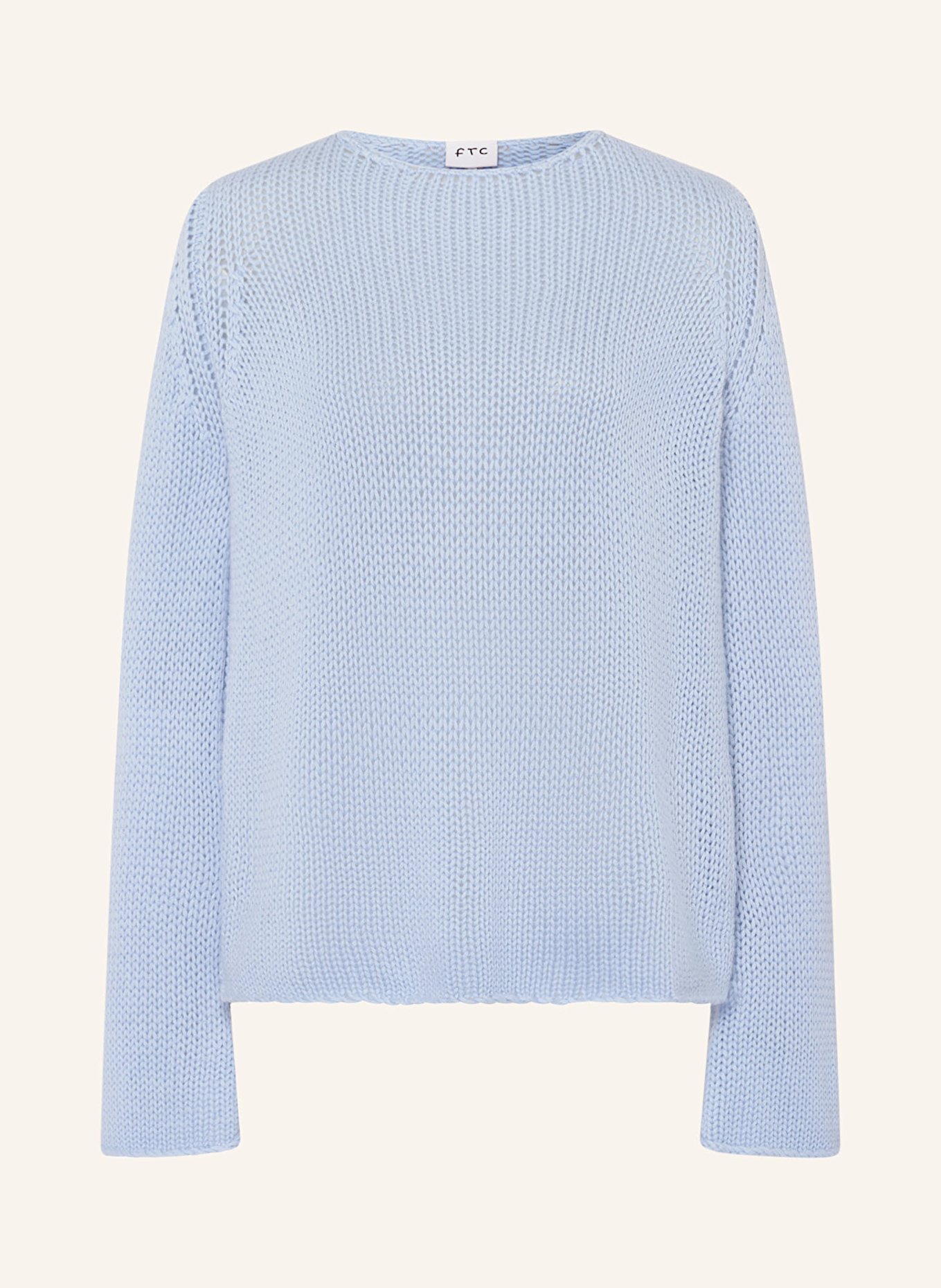FTC CASHMERE Pullover mit Cashmere: HELLBLAU