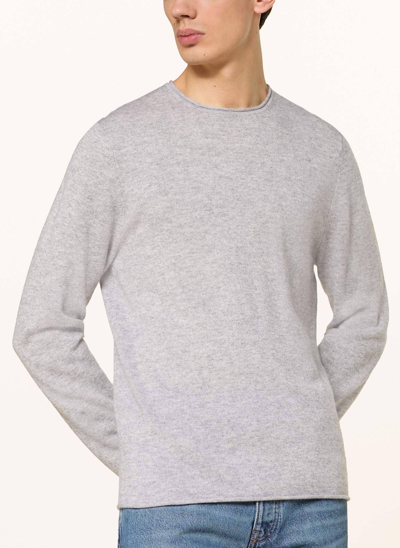 FTC CASHMERE Pullover mit Cashmere: GRAU