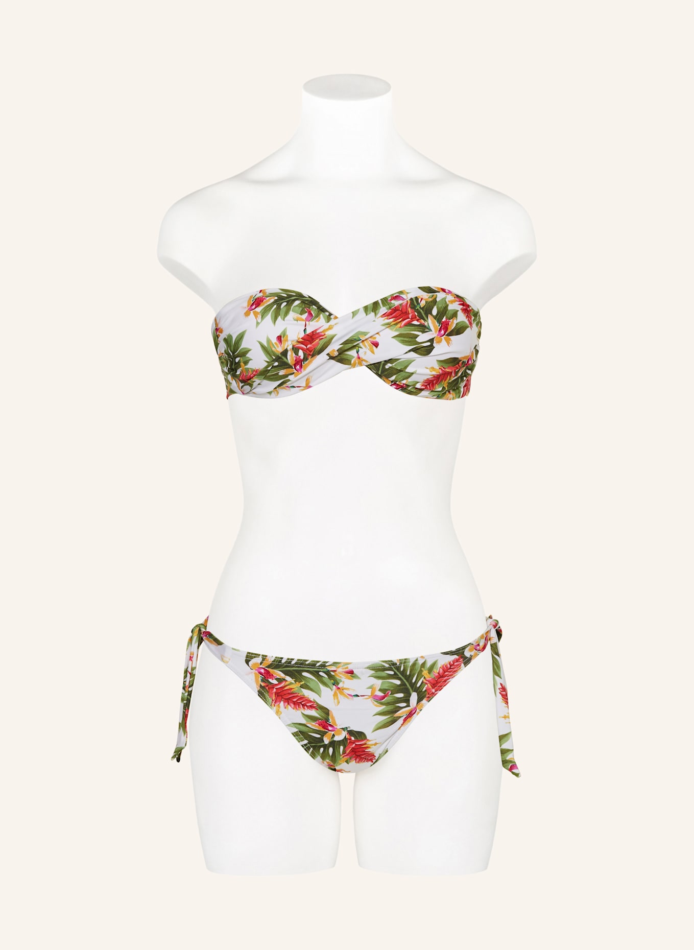 BANANA MOON Bandeau-Bikini-Top BORO KAELUA: FUCHSIA/ GRÜN
