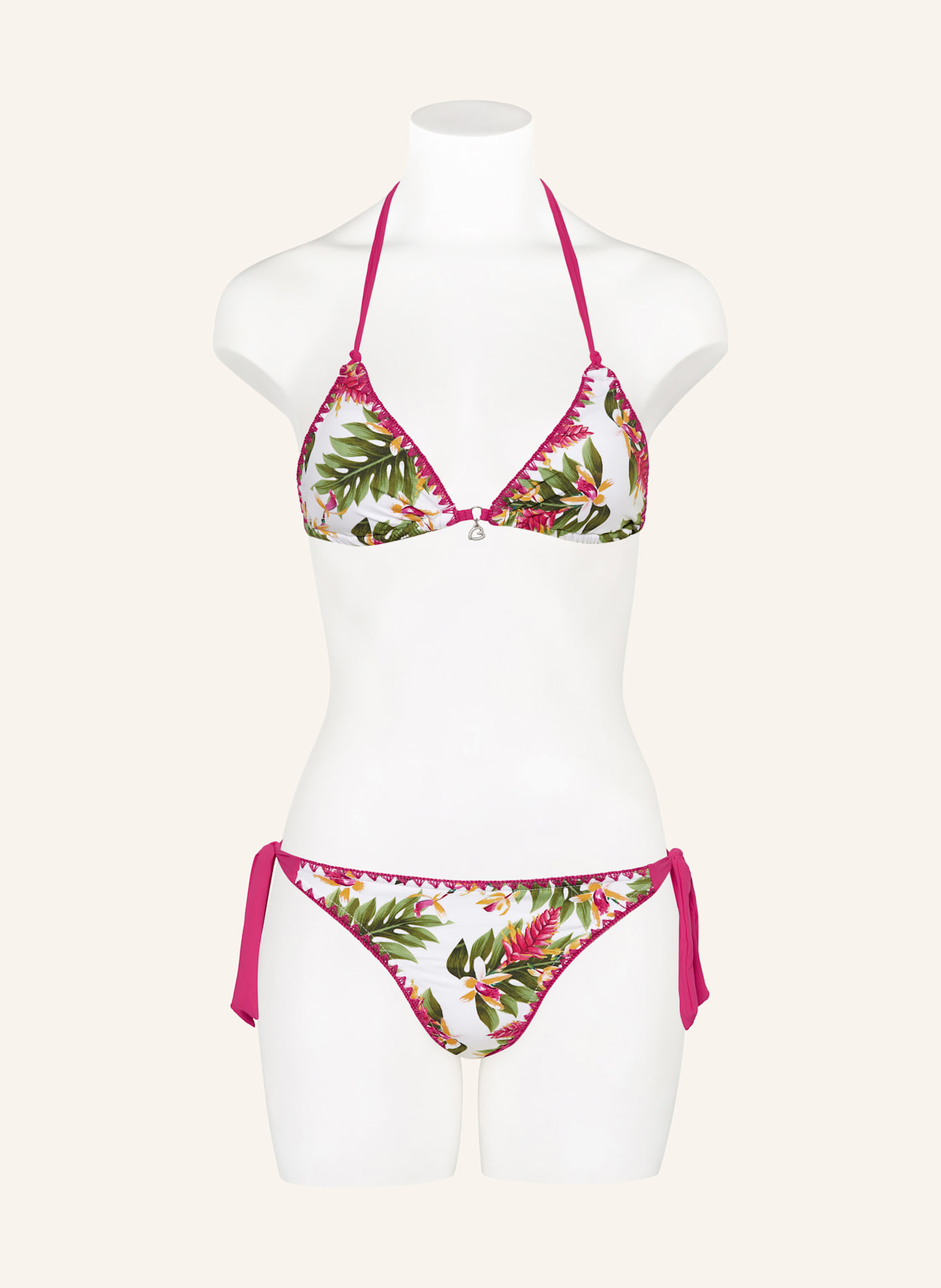 BANANA MOON Triangel Bikini Hose DIMKA KAELUA in weiss fuchsia grun