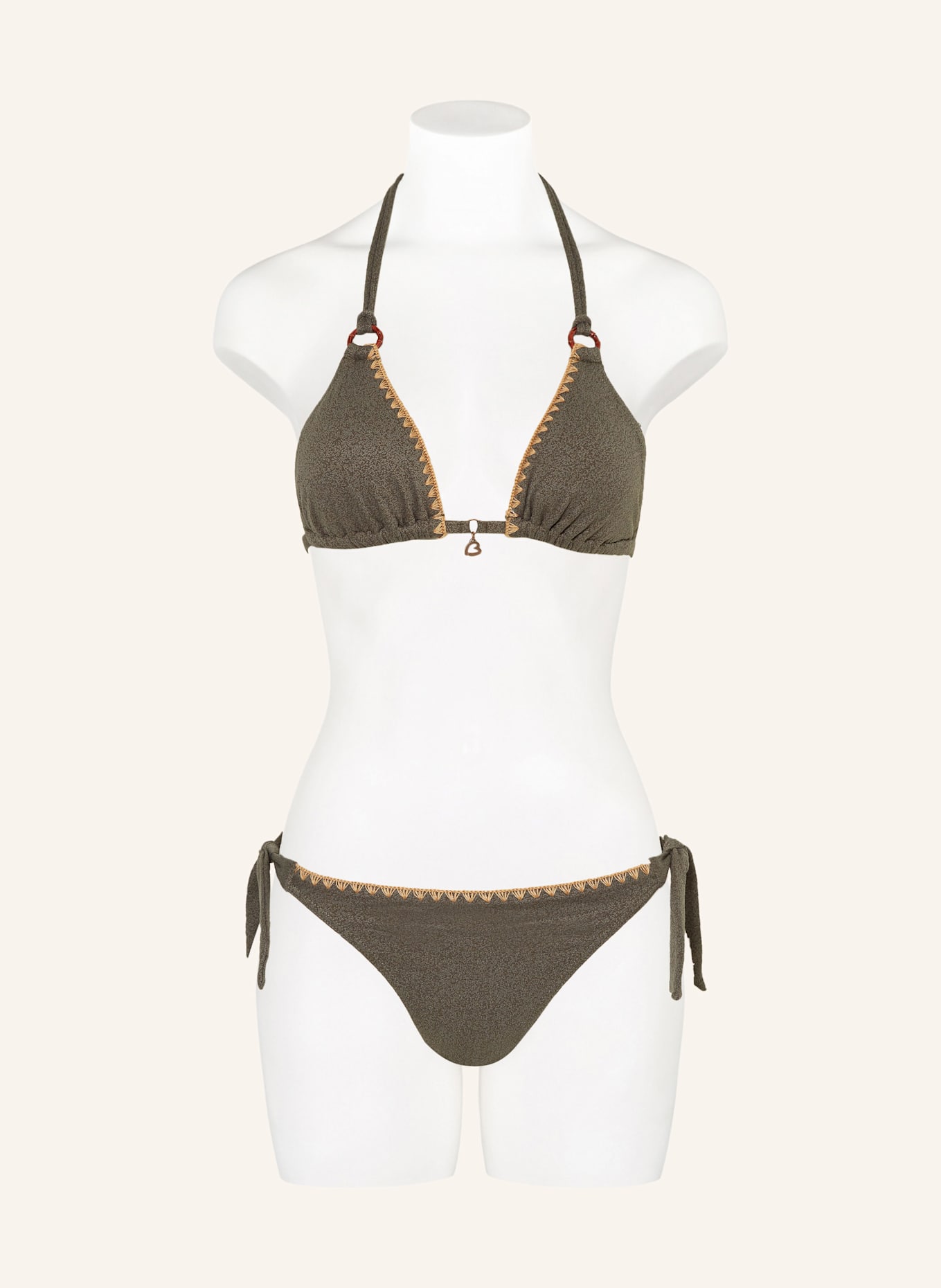 BANANA MOON Triangle bikini top SANTAFE YERO: KHAKI