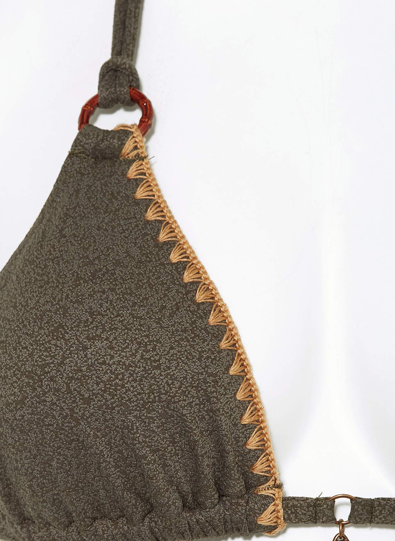 BANANA MOON Triangle bikini top SANTAFE YERO: KHAKI