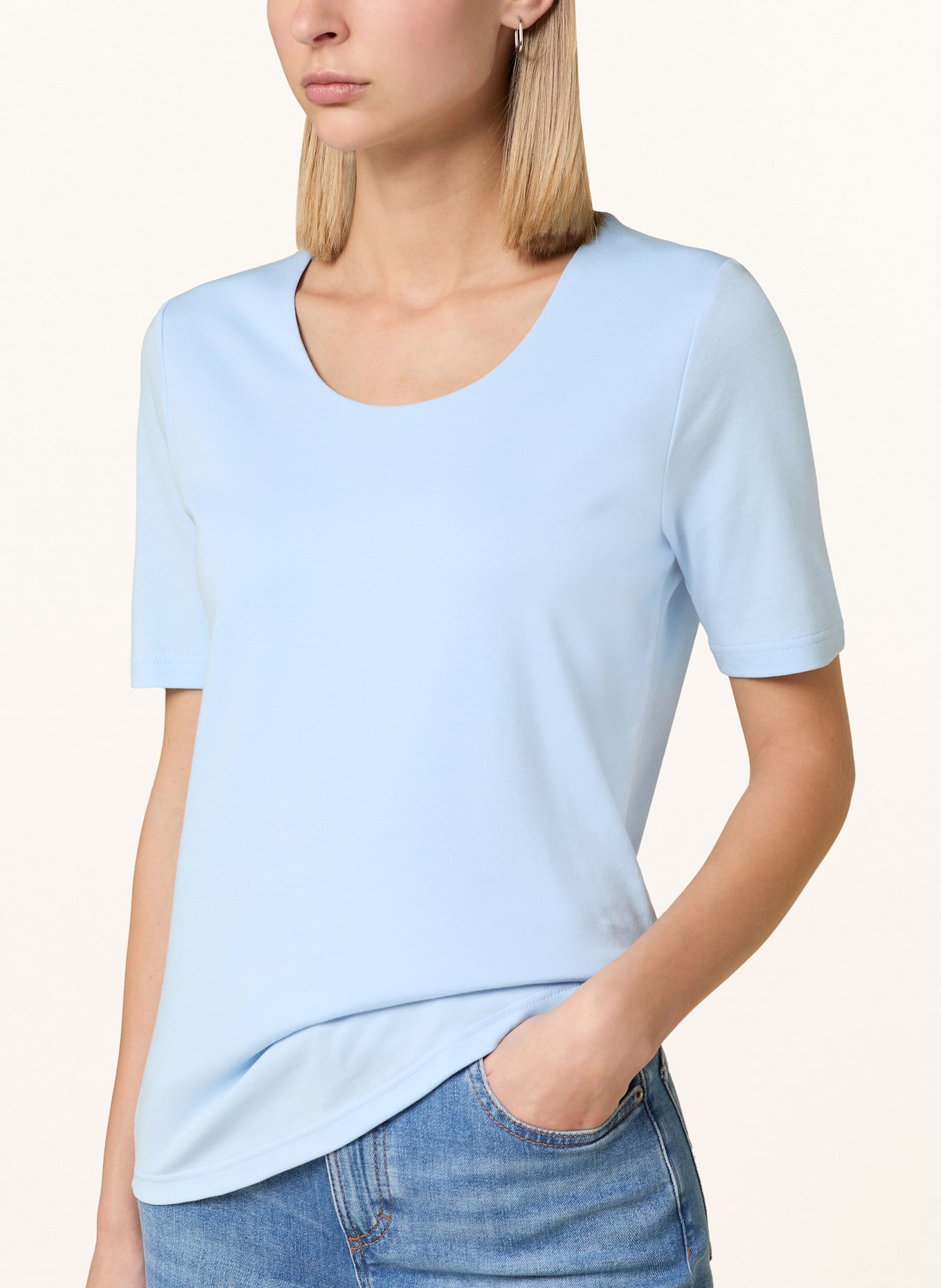 efixelle T-shirt: LICHTBLAUW