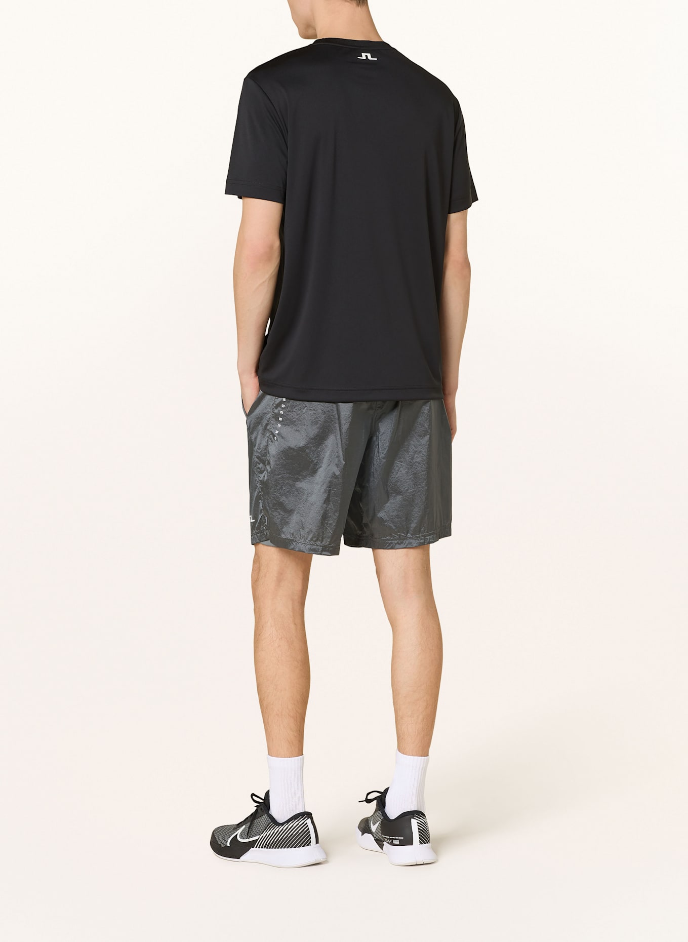 J.LINDEBERG 2-in-1-Tennisshorts: DUNKELGRAU