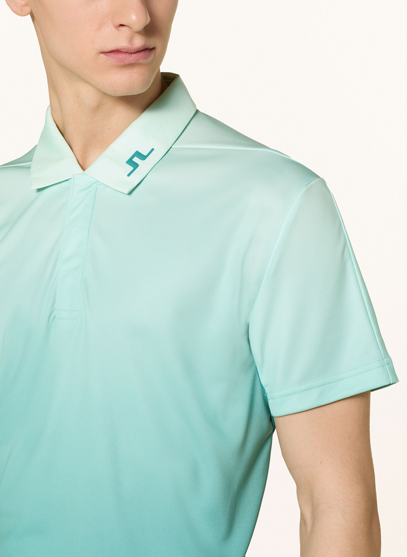 J.LINDEBERG Funktions-Poloshirt: MINT / GRÜN