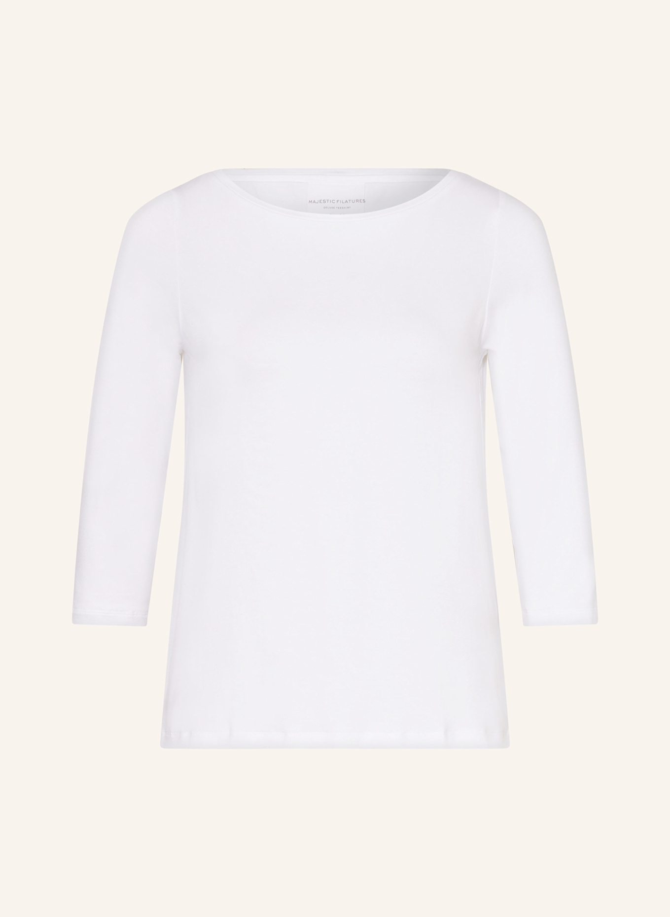 MAJESTIC FILATURES Shirt with 3/4 sleeves, Color: WHITE (Image 1)