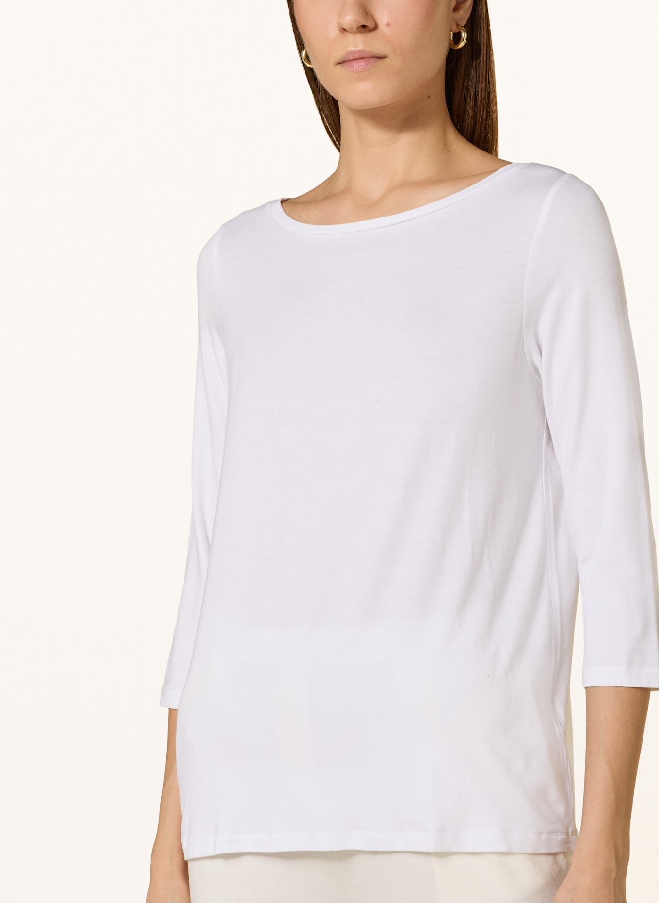 MAJESTIC FILATURES Shirt with 3/4 sleeves, Color: WHITE (Image 4)