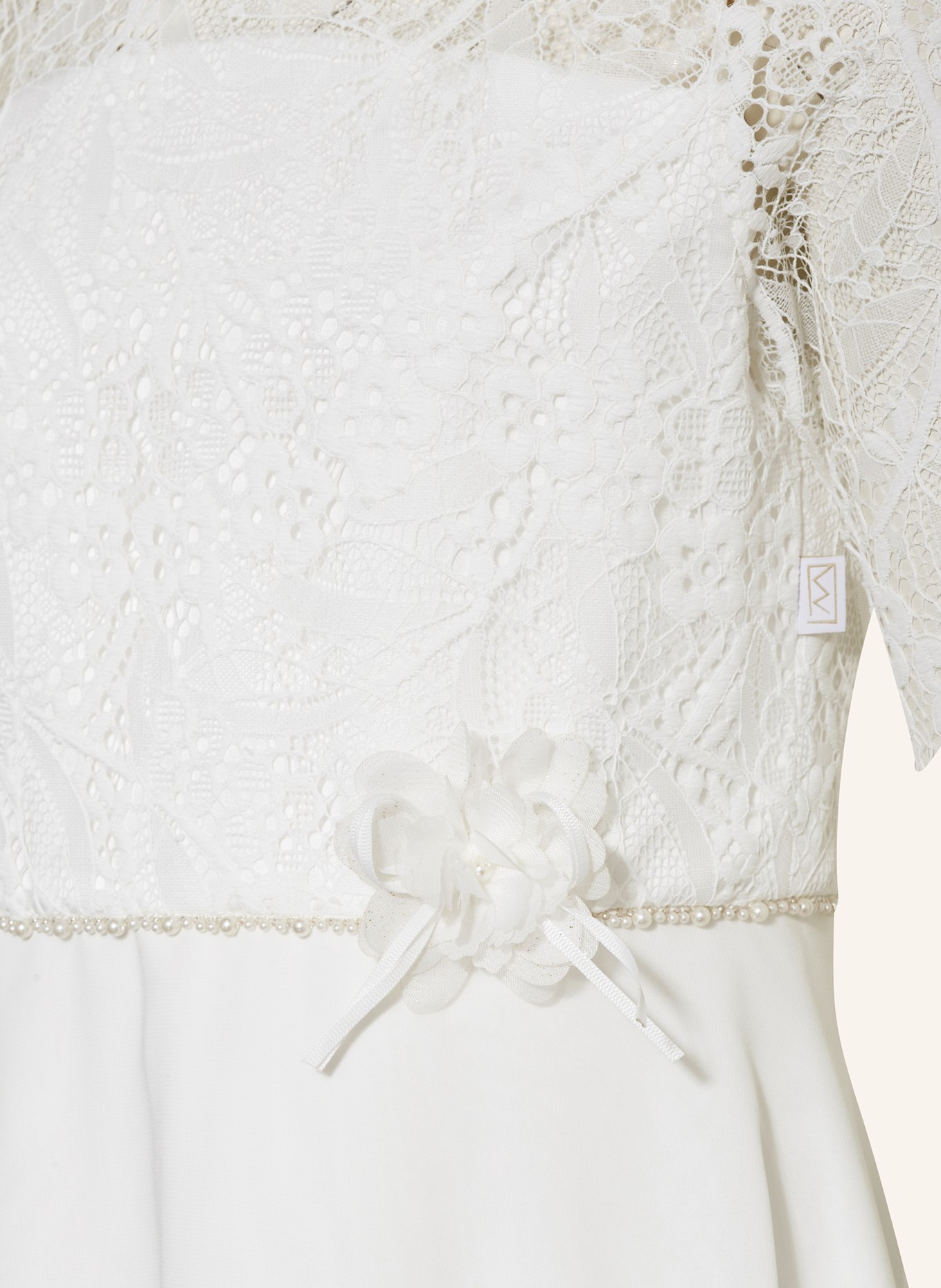 MONNY Cocktailkleid mit Schmuckperlen: WEISS