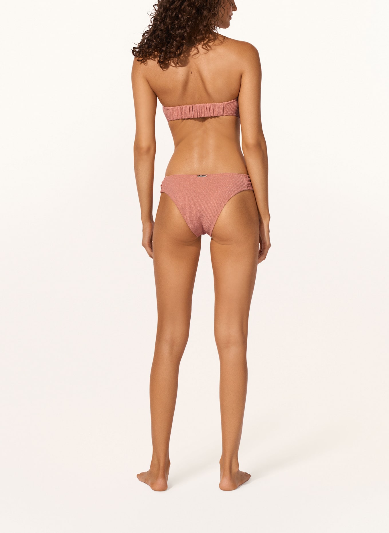 watercult Bandeau-Bikini-Top SWIM SPARKLE mit Glitzergarn: ROSÉ