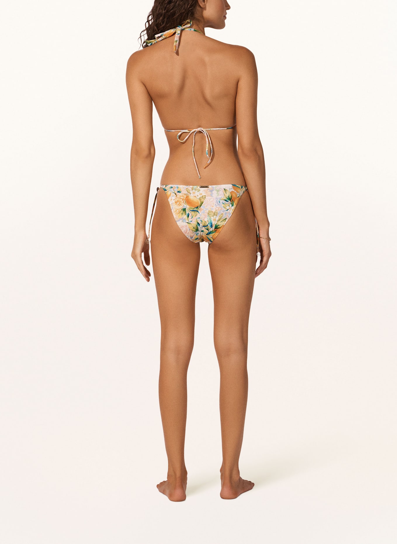 watercult Triangel-Bikini-Top DOLCE WHIMSY: ORANGE / HELLGRÜN / TÜRKIS