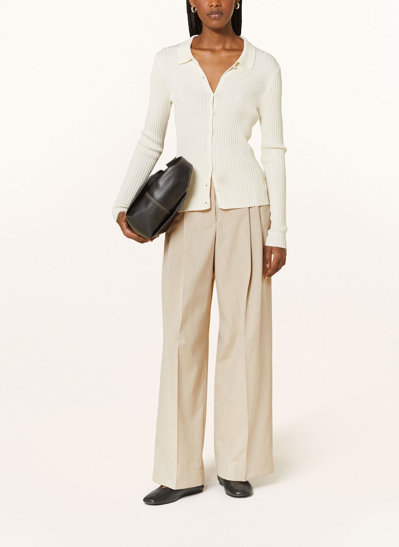 BY MALENE BIRGER Spodnie marlena CYMBARIA: BEŻOWY