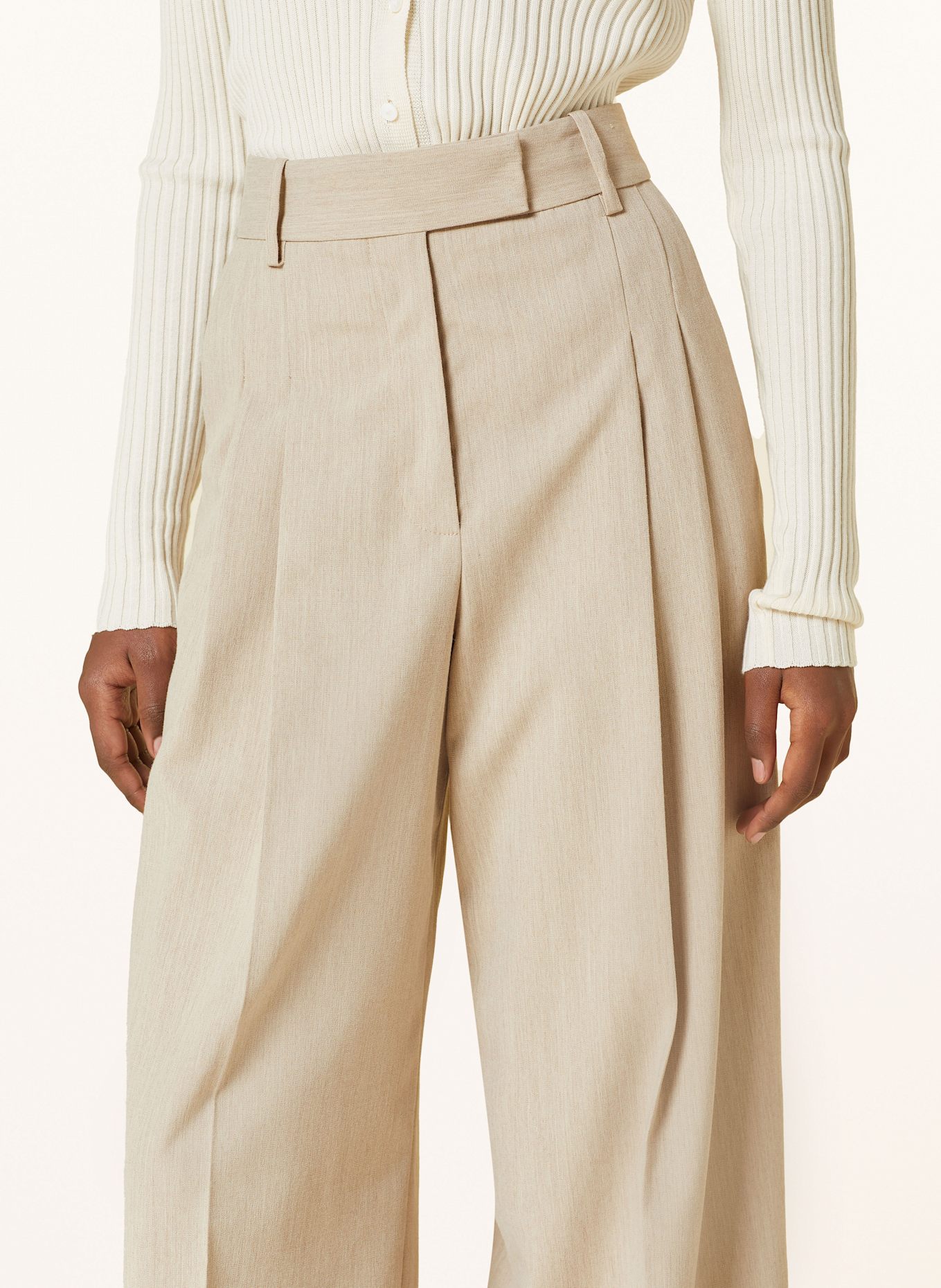 BY MALENE BIRGER Spodnie marlena CYMBARIA: BEŻOWY