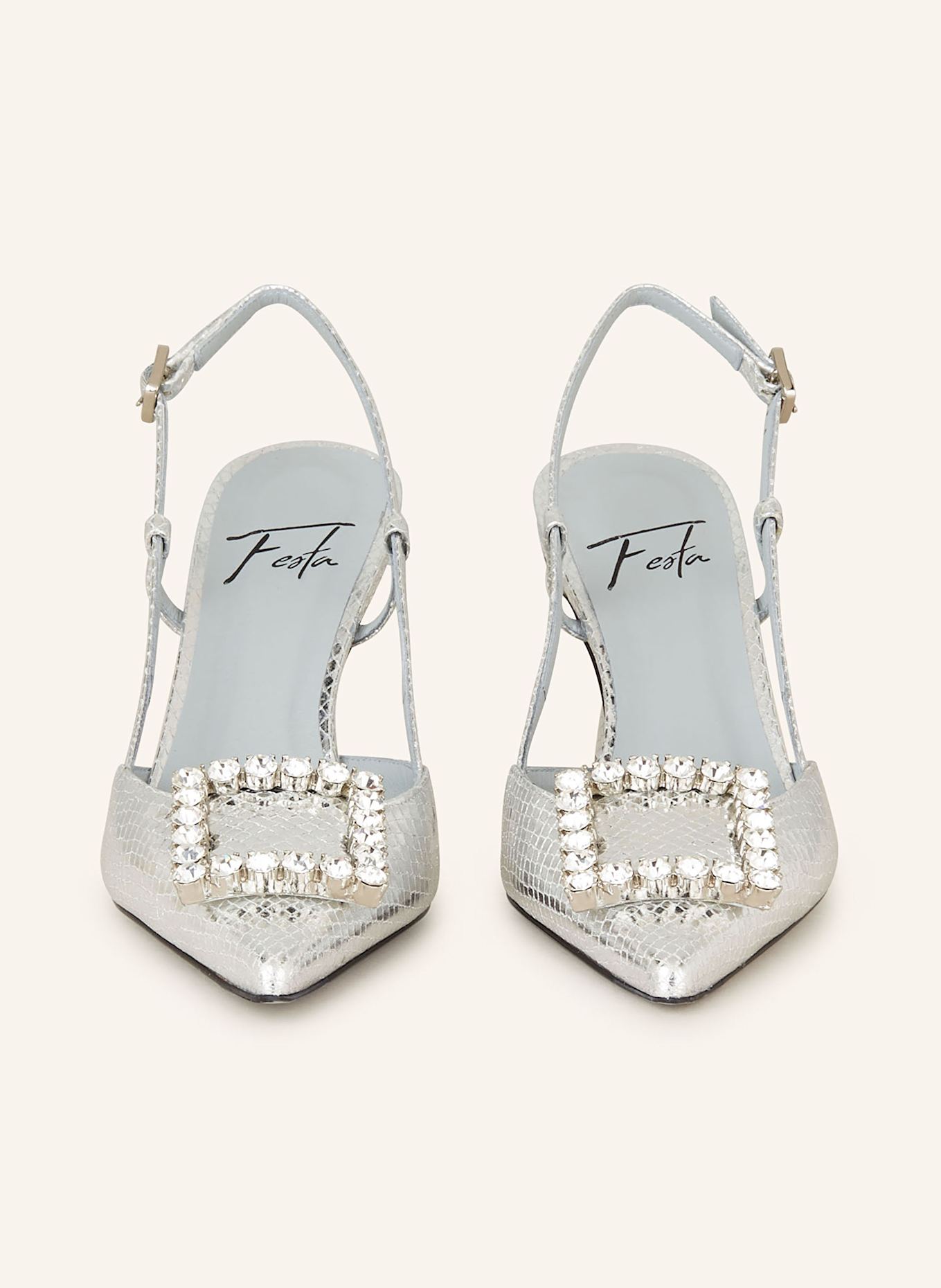 FESTA Escarpins à bride CAMPBELL: ARGENT