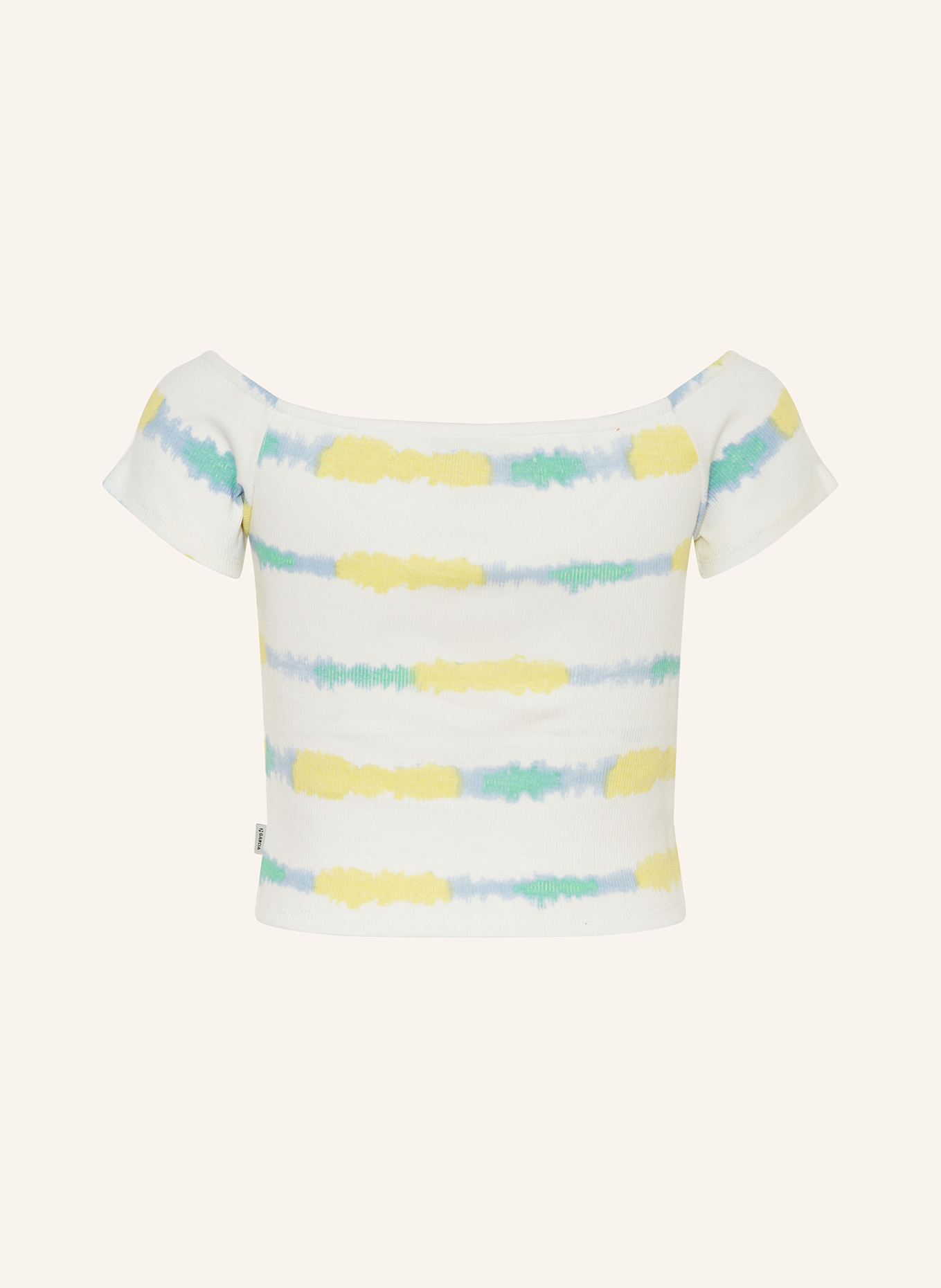 GARCIA Tričko: BÍLÁ / ŽLUTÁ / TMAVĚ MODRÁ