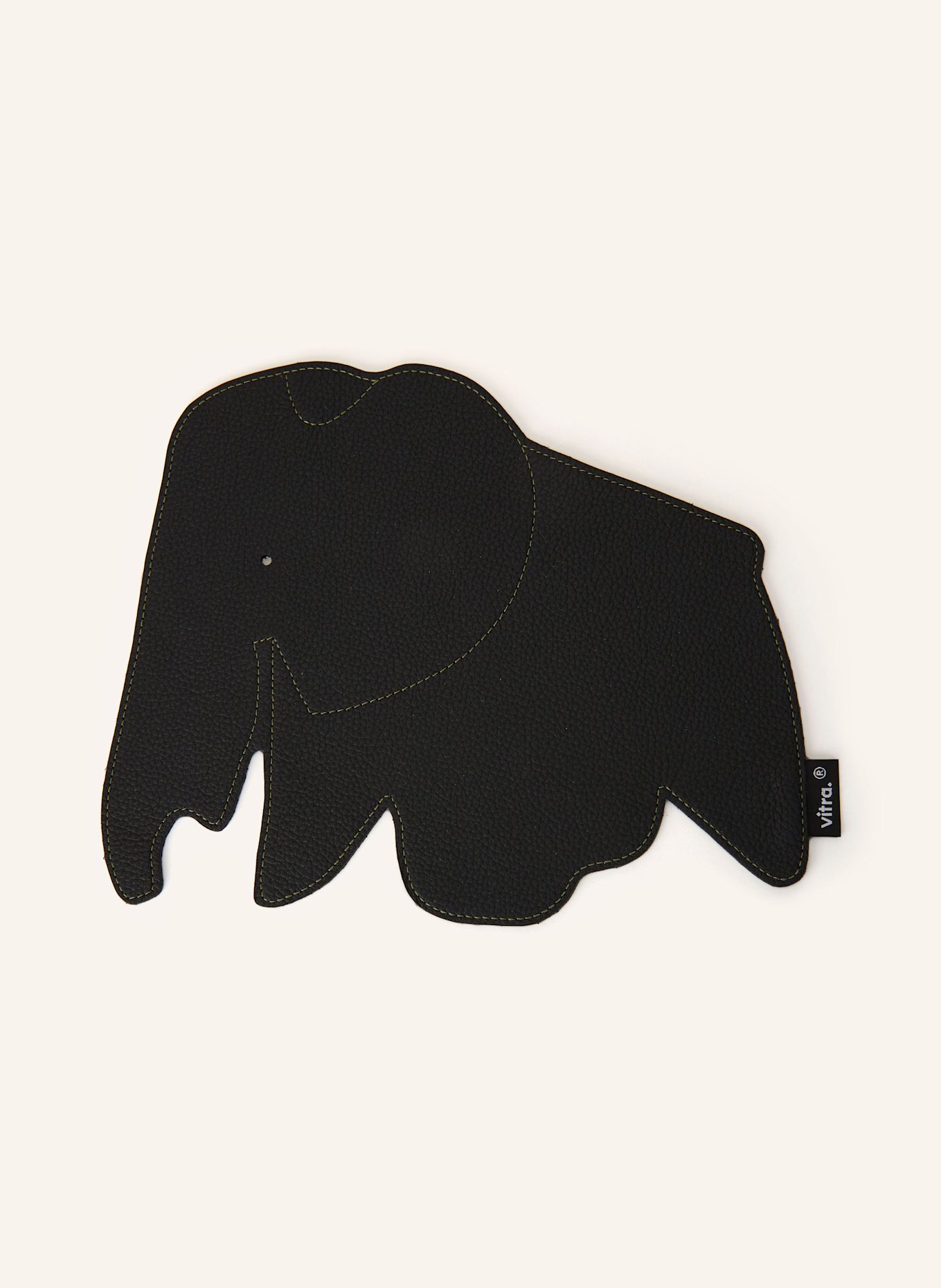 vitra ELEPHANT leather mouse pad: BLACK