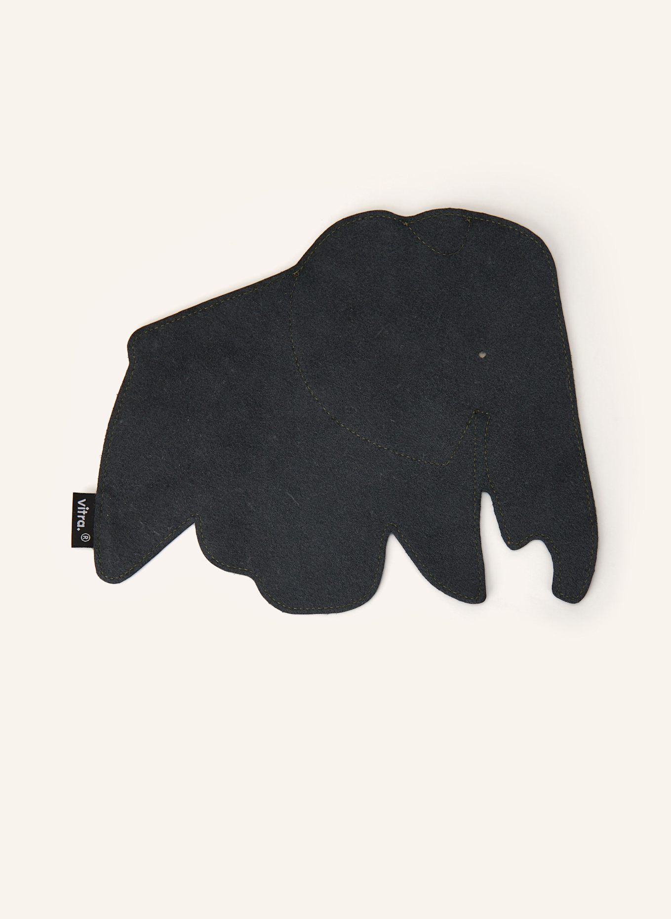 vitra ELEPHANT leather mouse pad: BLACK