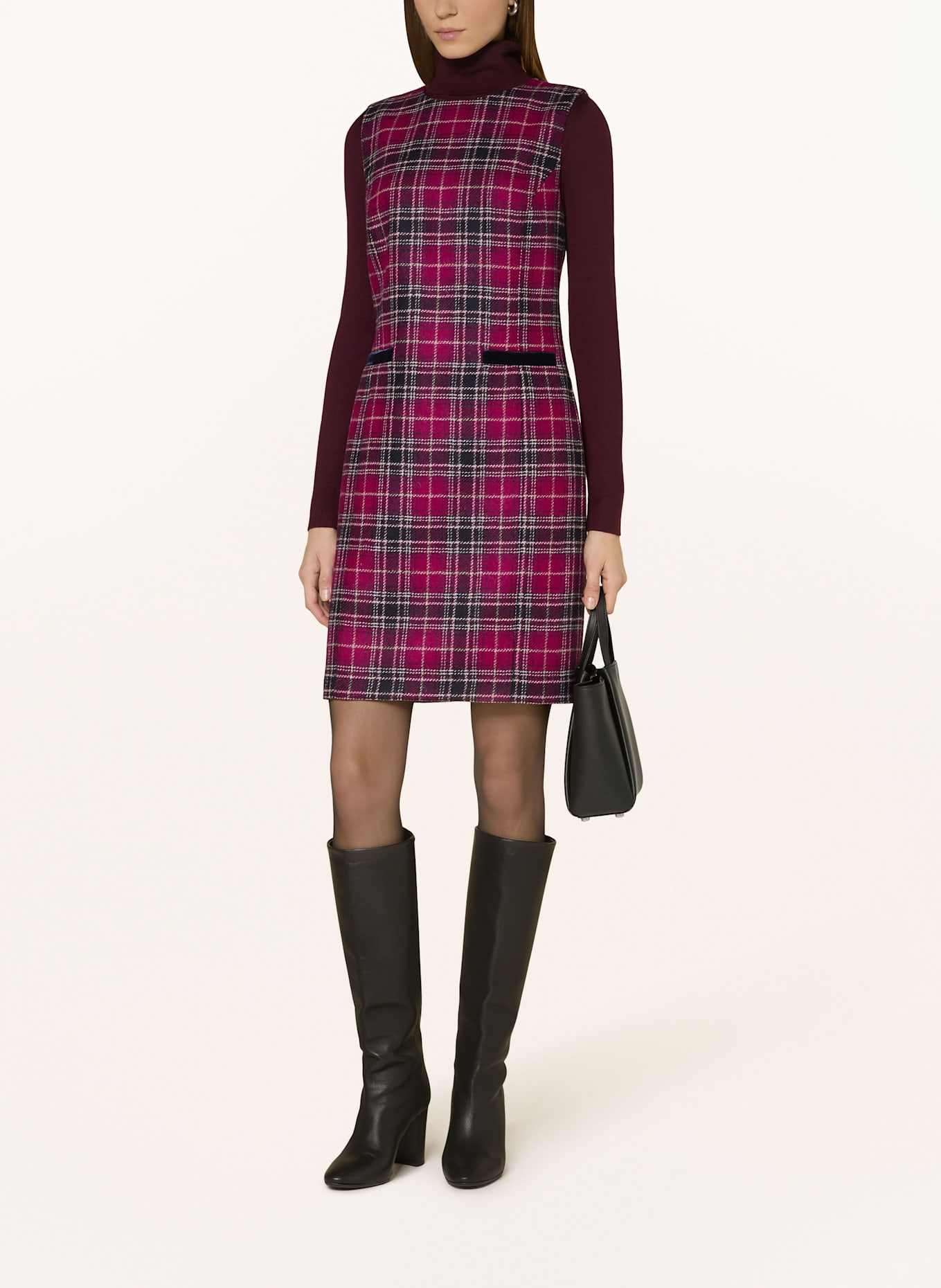 HOBBS Kleid MARGOT: FUCHSIA/ DUNKELBLAU