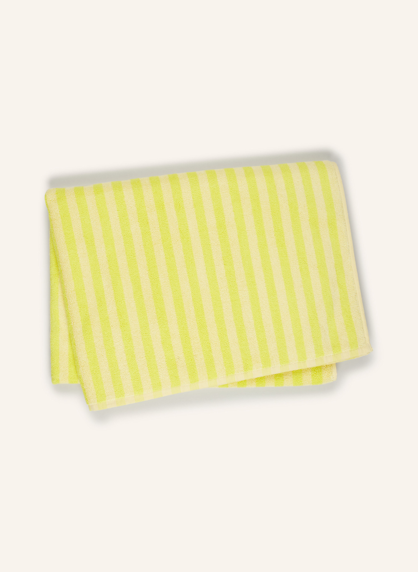 BONGUSTA Beach towel NARAM: NEON YELLOW/ LIGHT YELLOW