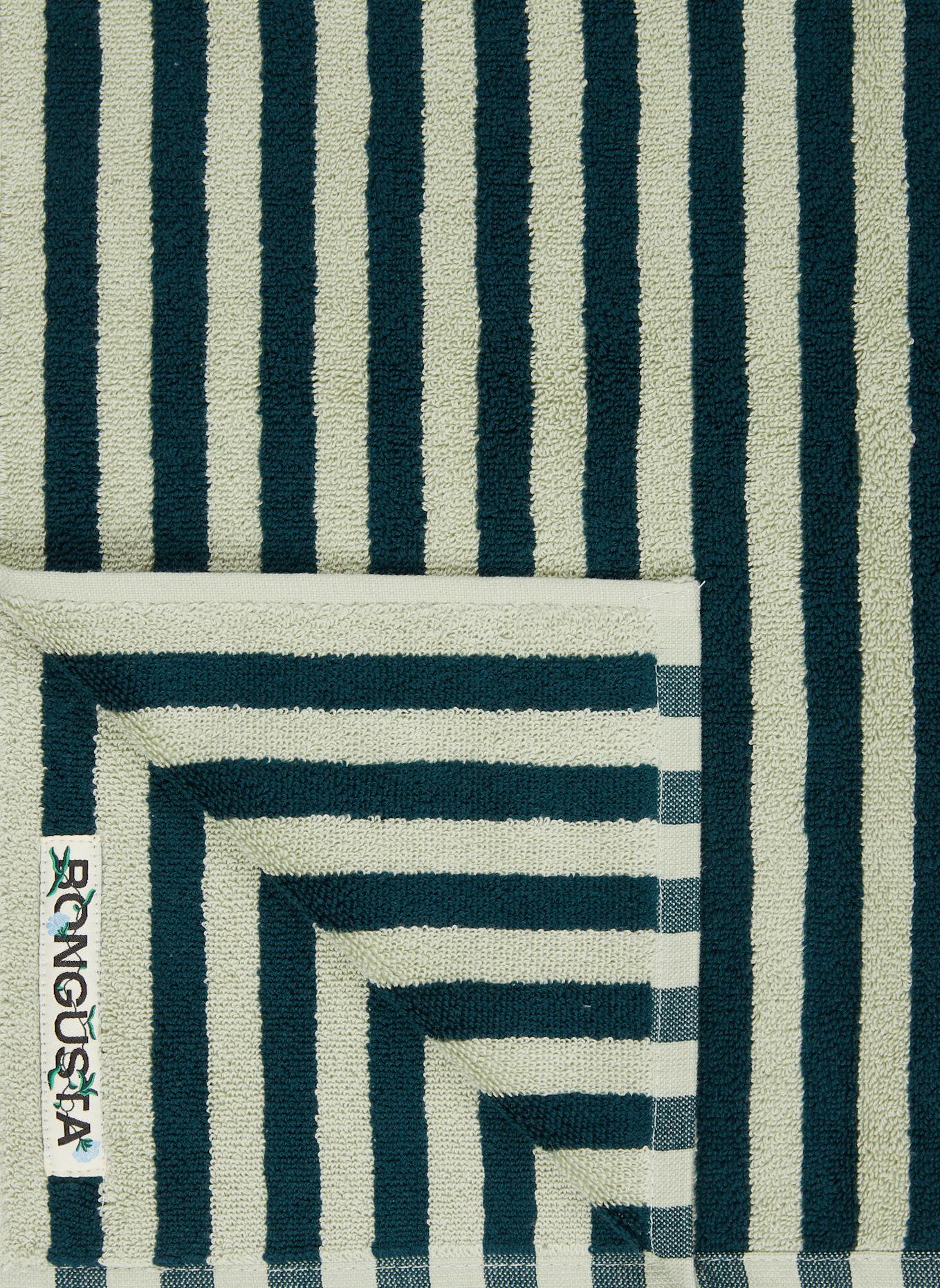 BONGUSTA Ručník NARAM: PETROLEJOVÁ / SVĚTLE ZELENÁ