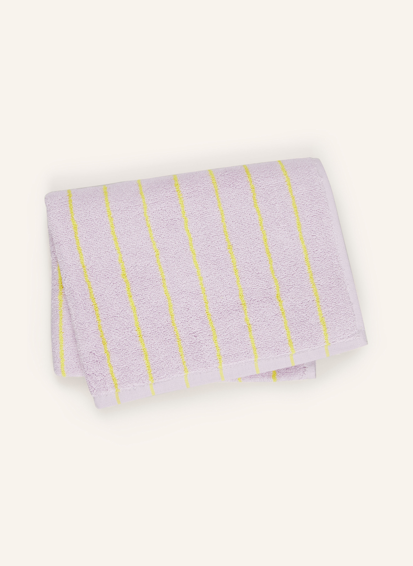 BONGUSTA Ručník NARAM: SVĚTLE FIALOVÁ / NEONOVĚ ŽLUTÁ