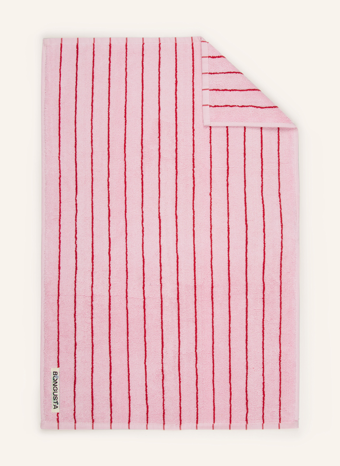 BONGUSTA Ručník NARAM: RŮŽOVÁ / TMAVĚ ČERVENÁ