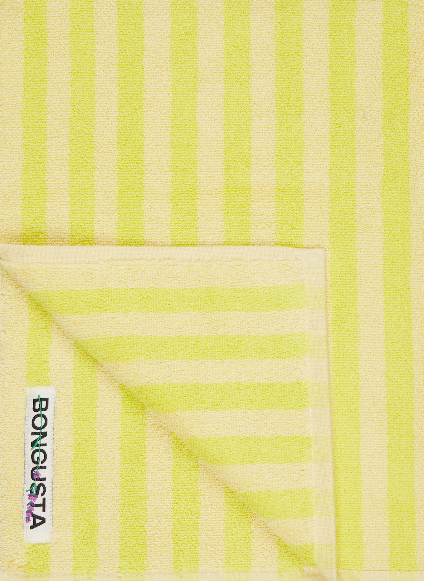 BONGUSTA Ručník NARAM: NEONOVĚ ŽLUTÁ / TMAVĚ ŽLUTÁ