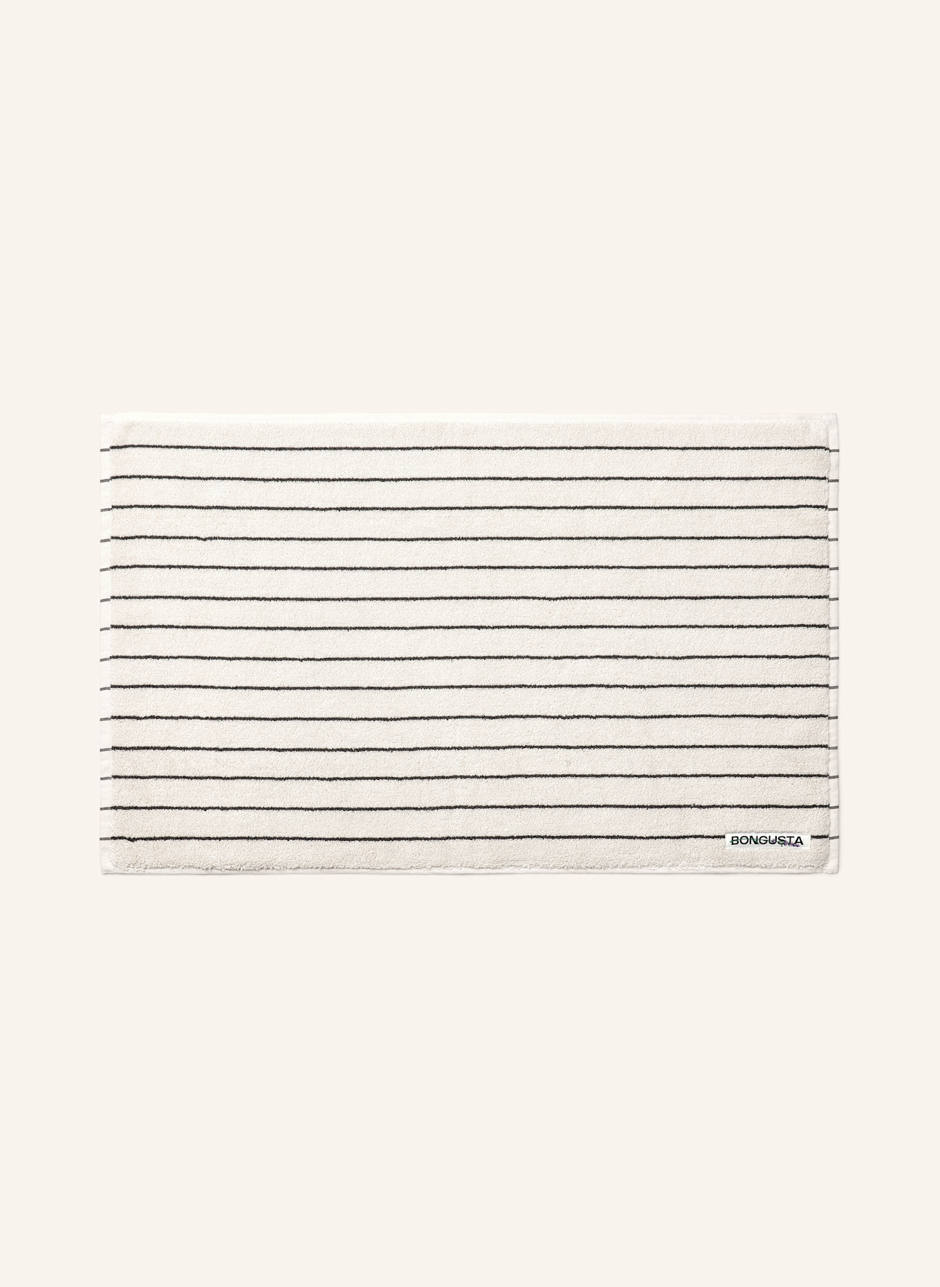 BONGUSTA Koupelnová předložka NARAM: KRÉMOVÁ / TMAVĚ ŠEDÁ