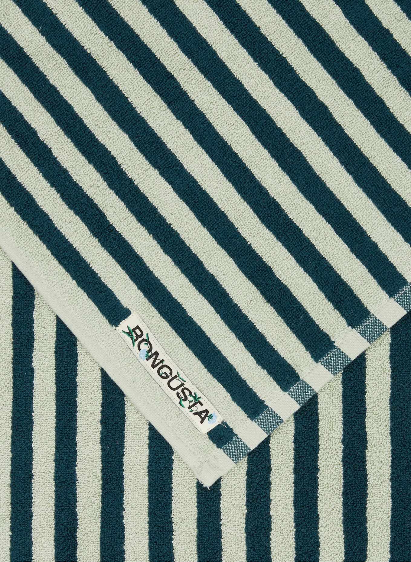 BONGUSTA Osuška NARAM: PETROLEJOVÁ / SVĚTLE ZELENÁ