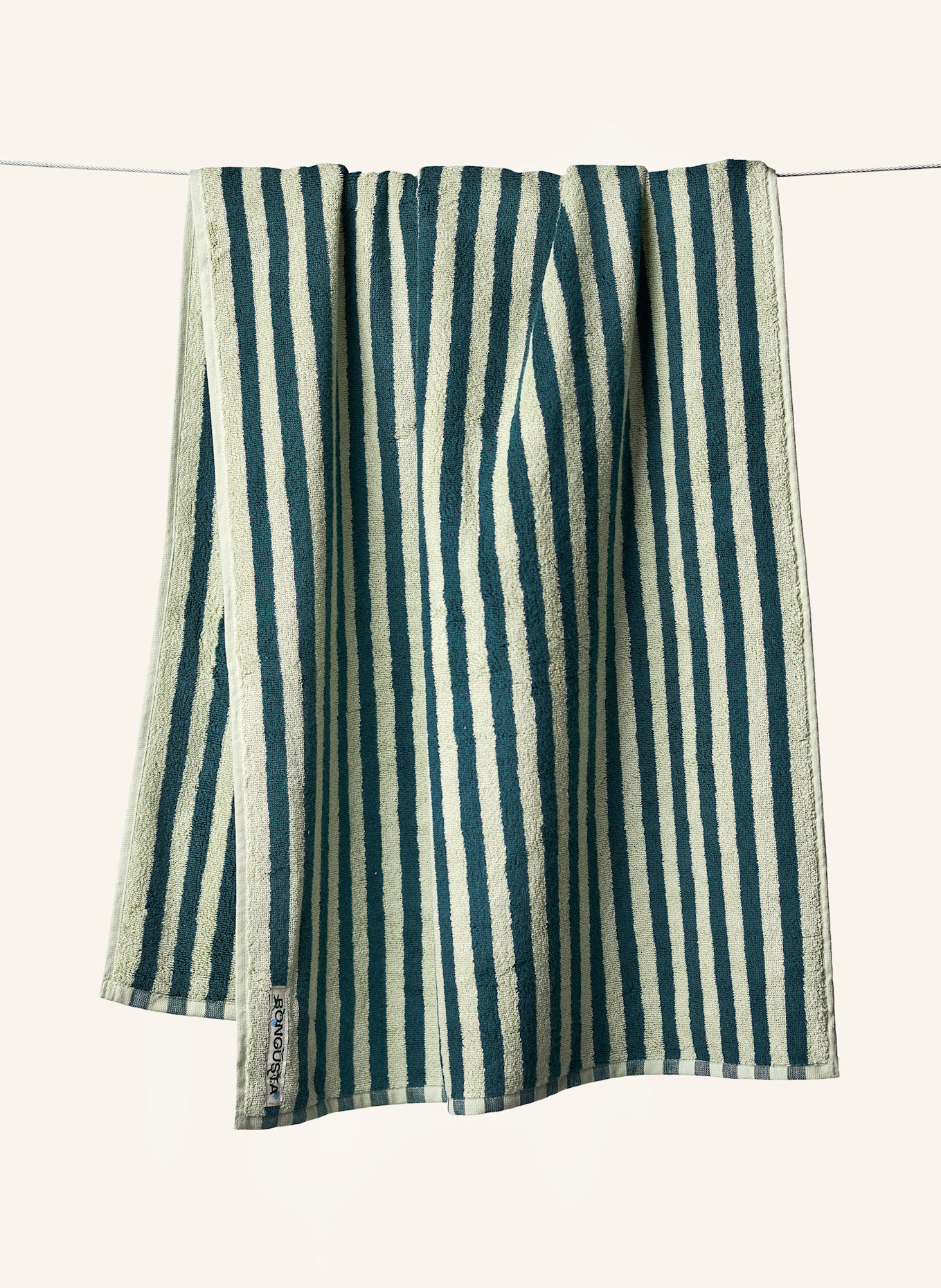 BONGUSTA Osuška NARAM: PETROLEJOVÁ / SVĚTLE ZELENÁ