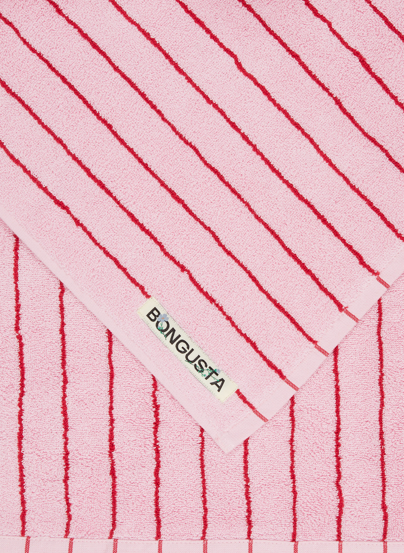 BONGUSTA Osuška NARAM: RŮŽOVÁ / TMAVĚ ČERVENÁ