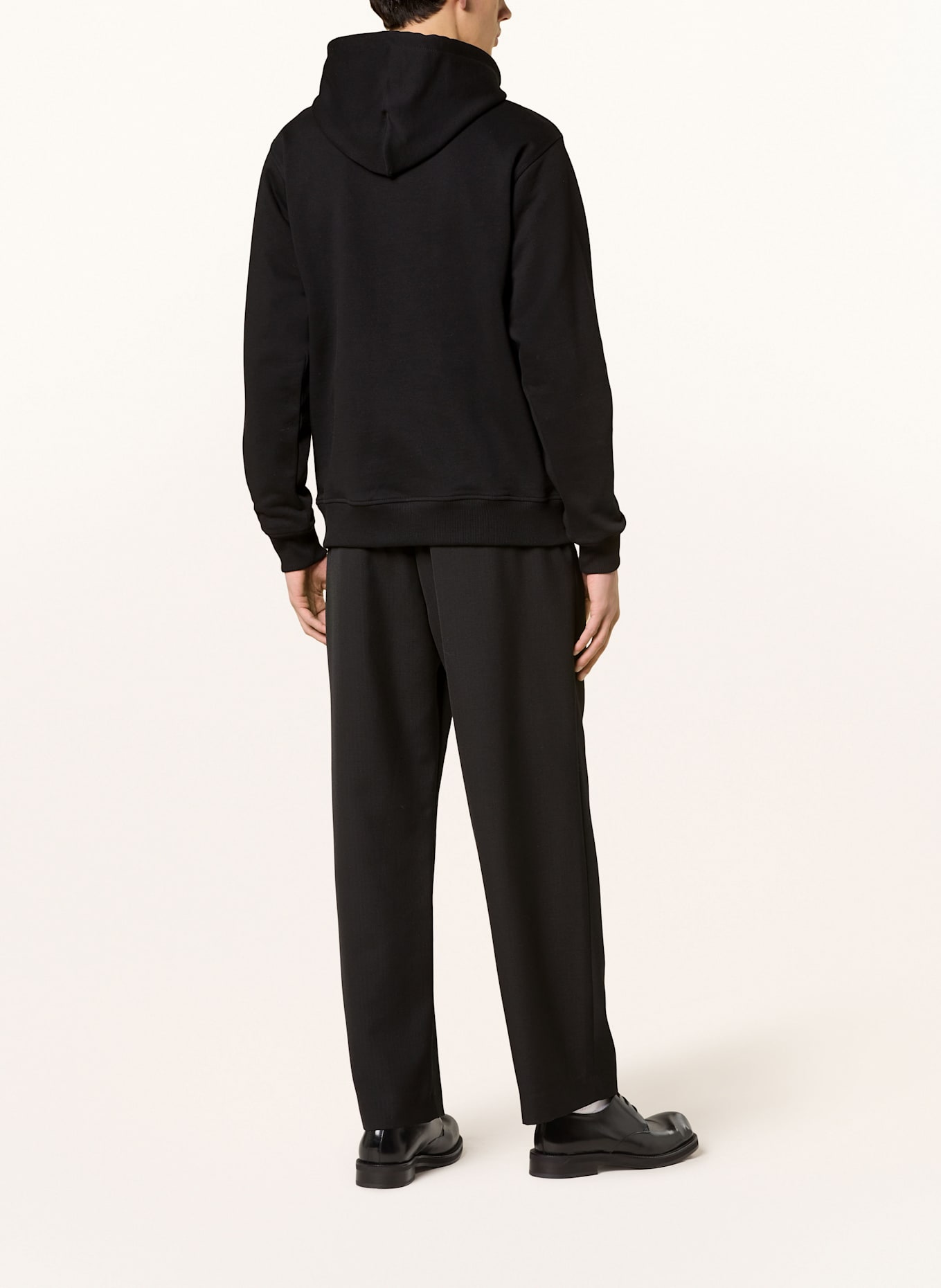 dries van noten deep v neck sweater Hoodie: BLACK