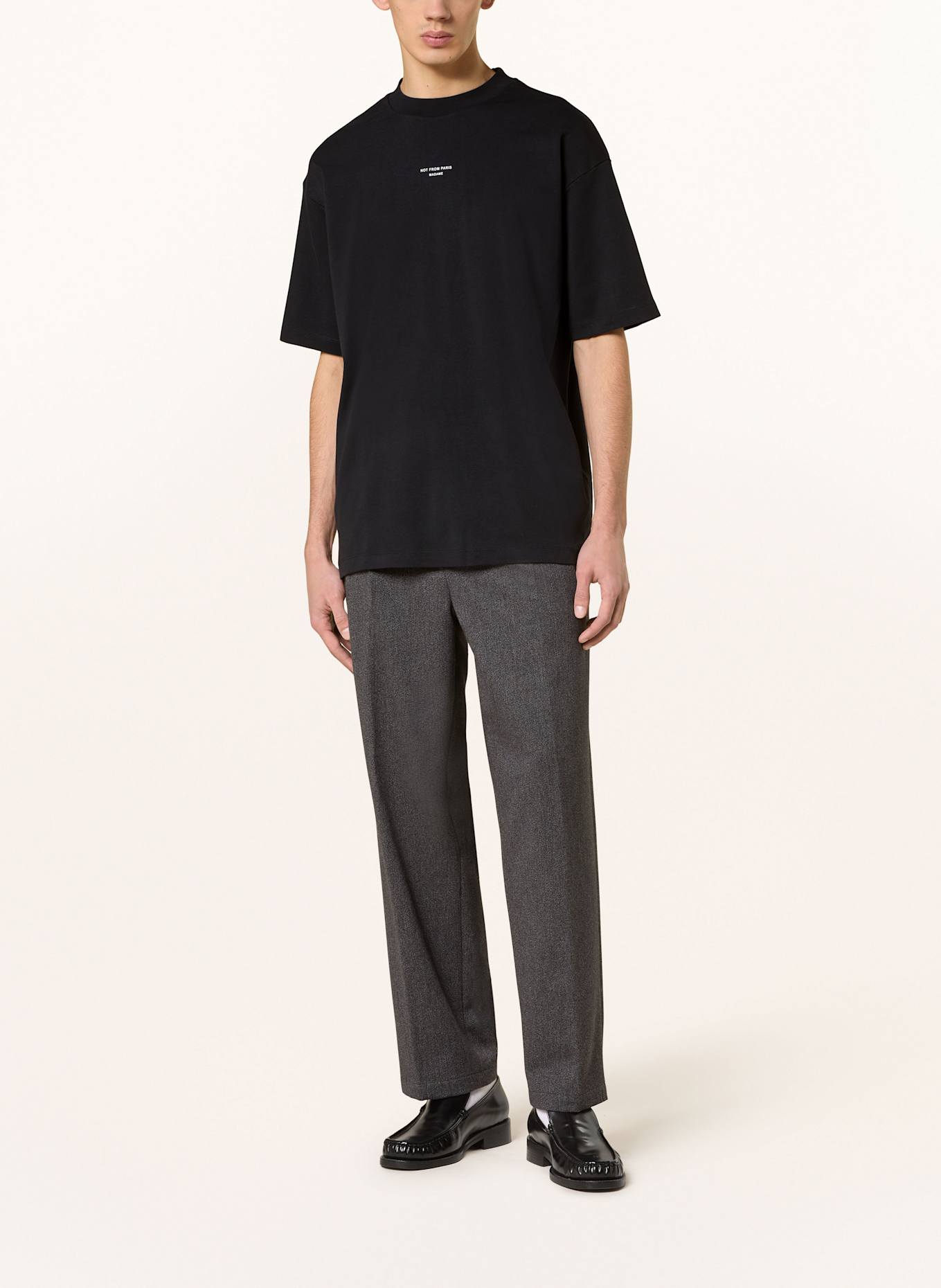 Jeans Couture logo-zip polo shirt T-shirt: BLACK