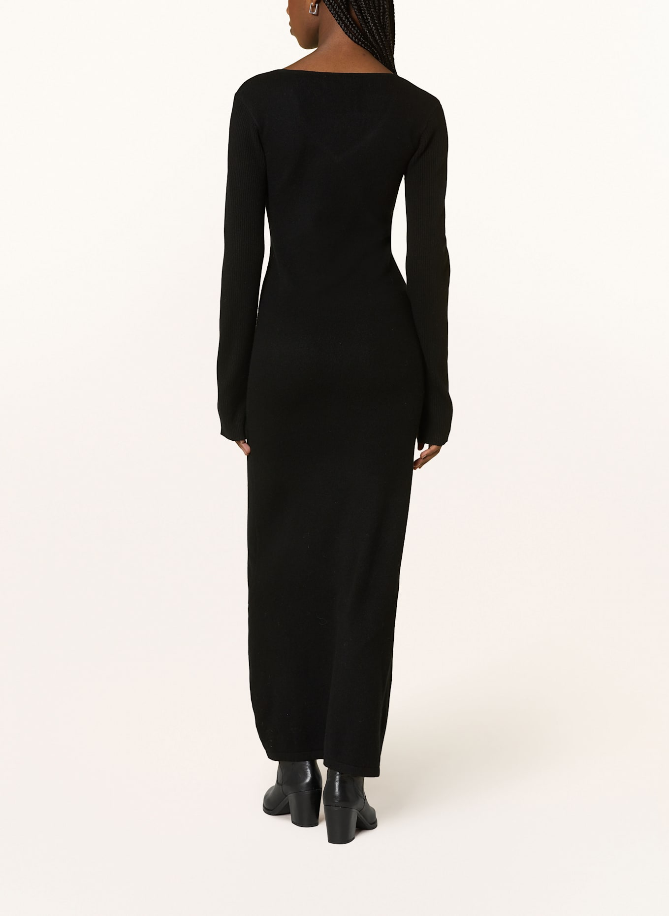 HOLZWEILER Strickkleid LONA: SCHWARZ