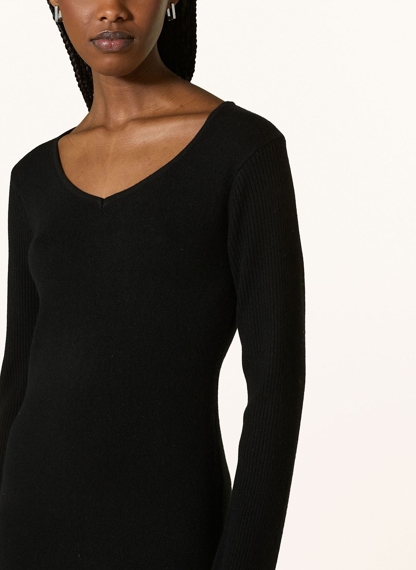 HOLZWEILER Strickkleid LONA: SCHWARZ