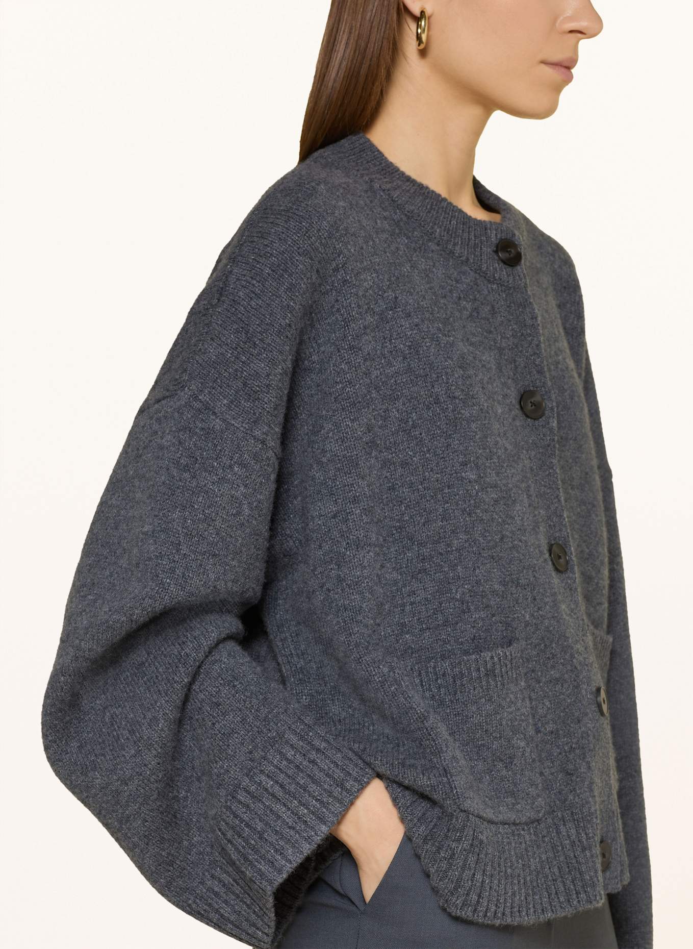 HOLZWEILER Cardigan: DARK GRAY