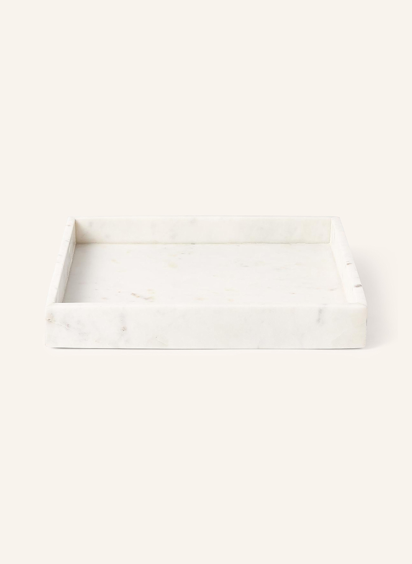 Westwing Collection Marmor-Tablett VENICE: WEISS