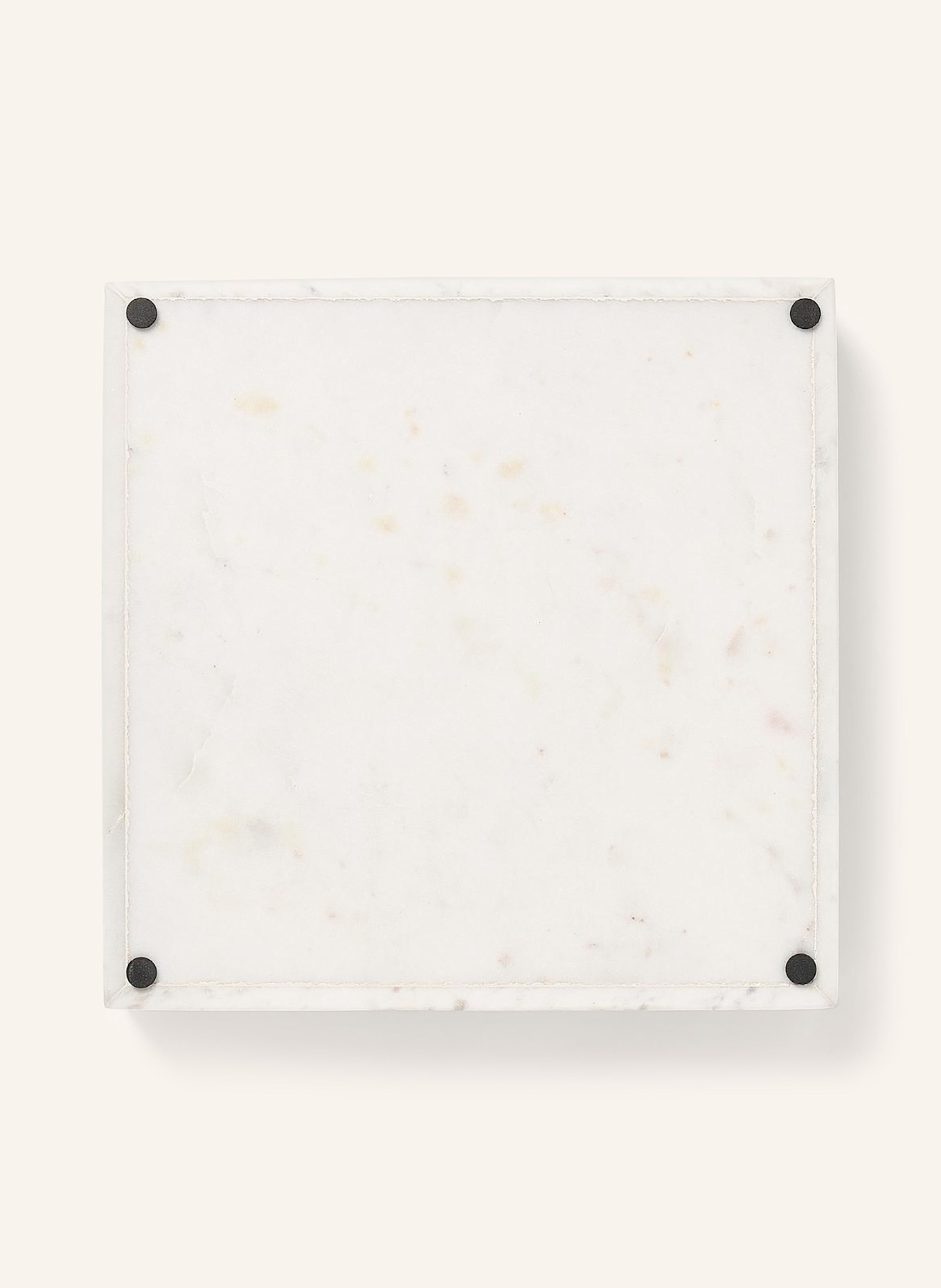 Westwing Collection Marmor-Tablett VENICE: WEISS