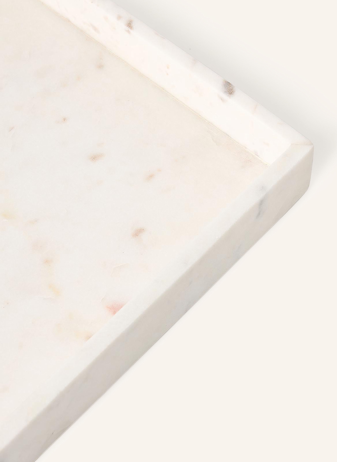 Westwing Collection Marmor-Tablett VENICE: WEISS