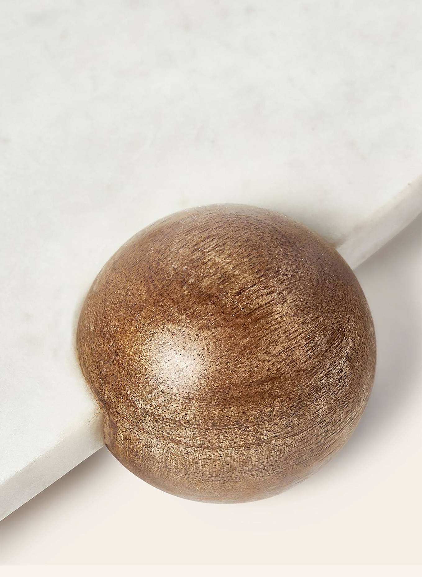 Westwing Collection Tablett HAZELLE: WEISS / BRAUN